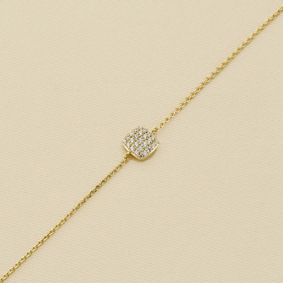 AGATHA FR Bracelet Souple GLORIA - Cristal / Doré 3 AGATHA FR Bracelet Souple GLORIA - Cristal / Doré