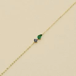 AGATHA FR Bracelet Souple ASTRE - Vert / Doré