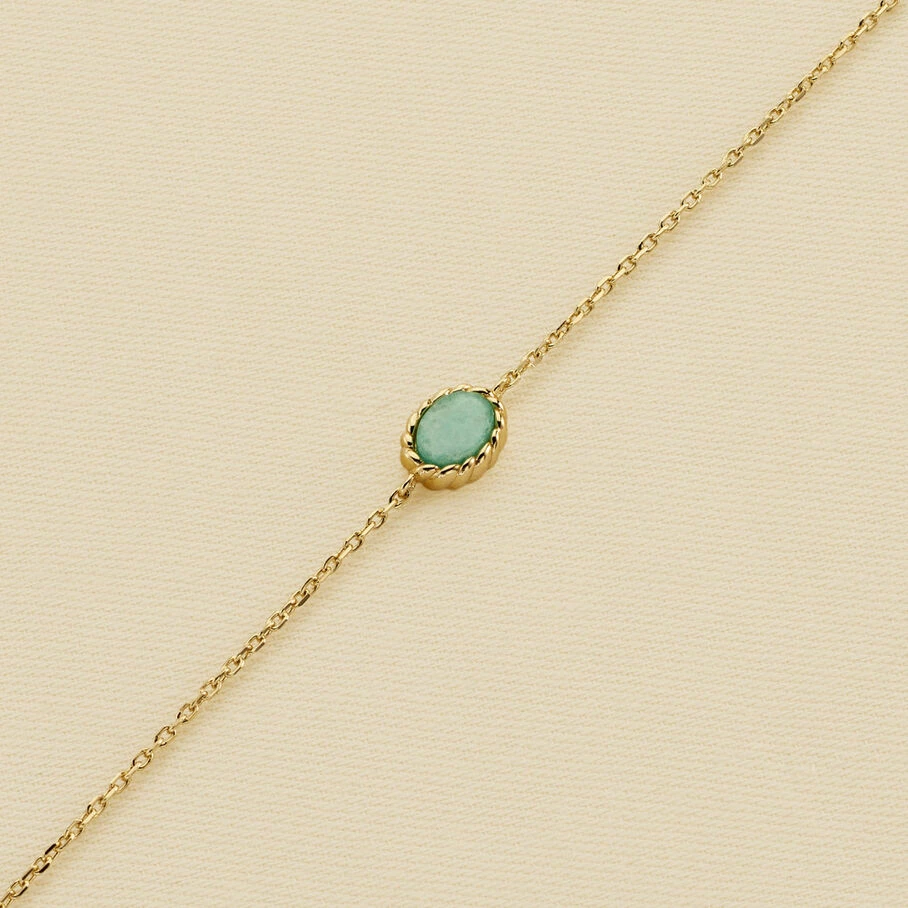 AGATHA FR Bracelet Souple ATMA - Amazonite/ Jaune 3 AGATHA FR Bracelet Souple ATMA - Amazonite/ Jaune