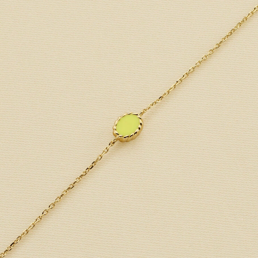 AGATHA FR Bracelet Souple ATMA - Amazonite/ Jaune 4 AGATHA FR Bracelet Souple ATMA - Amazonite/ Jaune – Image 2