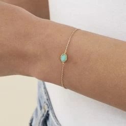 AGATHA FR Bracelet Souple ATMA - Amazonite/ Jaune 9 AGATHA FR Bracelet Souple ATMA - Amazonite/ Jaune -Colliers Soldes Magasin 02490079 780 TU M2