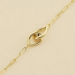 AGATHA FR Bracelet Souple GEMINI - Cristal / Doré