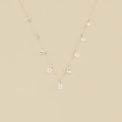 AGATHA FR Collier Ras Du Cou PETILLE - Cristal / Argenté