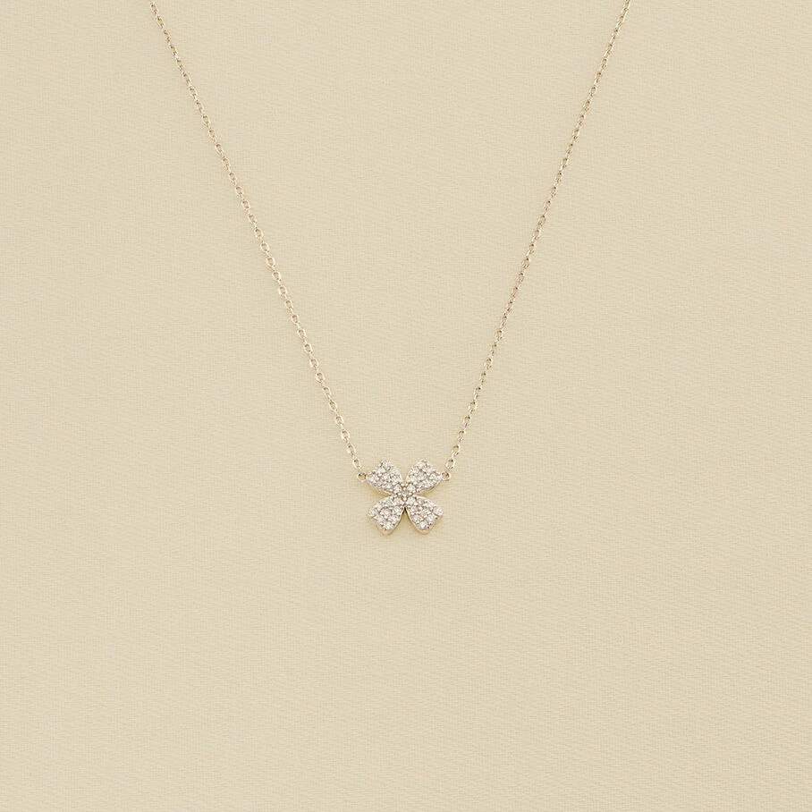 AGATHA FR Collier Ras Du Cou TREFLE - Cristal / Argenté 3 AGATHA FR Collier Ras Du Cou TREFLE - Cristal / Argenté