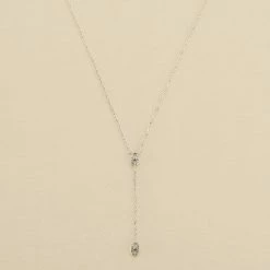 AGATHA FR Collier Mi-long ETREINTE - Cristal / Argenté