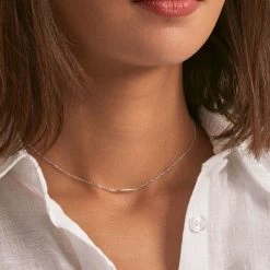 AGATHA FR Collier Ras Du Cou RADIEUX - Argenté -Colliers Soldes Magasin 02623708 050 TU M1