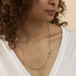 AGATHA FR Sautoir CHAIN - Argenté -Colliers Soldes Magasin 02651379 064 TU M1