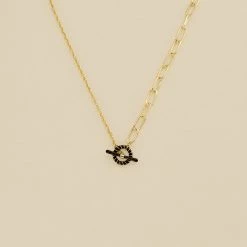 AGATHA FR Collier Ras Du Cou SESHA - Noir / Doré