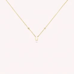 AGATHA FR Collier Ras Du Cou LETTRE U - Cristal / Doré