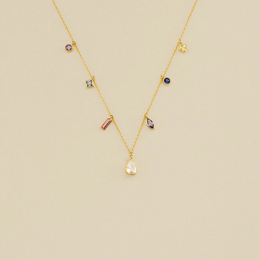 AGATHA FR Collier Ras Du Cou RAINBOW - Multicolore / Doré 3 AGATHA FR Collier Ras Du Cou RAINBOW - Multicolore / Doré