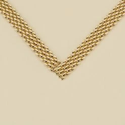 AGATHA FR Collier Mi-long MINUIT - Doré