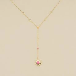 AGATHA FR Collier Mi-long RODEO - Multicolore / Doré