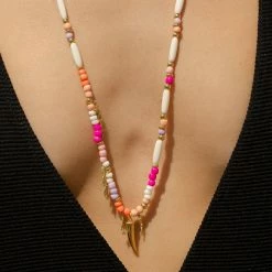 AGATHA FR Sautoir RODEO - Multicolore / Doré -Colliers Soldes Magasin 02680196 256 TU M2