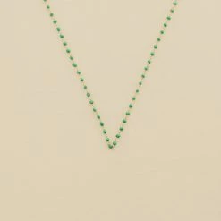 AGATHA FR Collier Ras Du Cou SMARTY - Vert / Doré