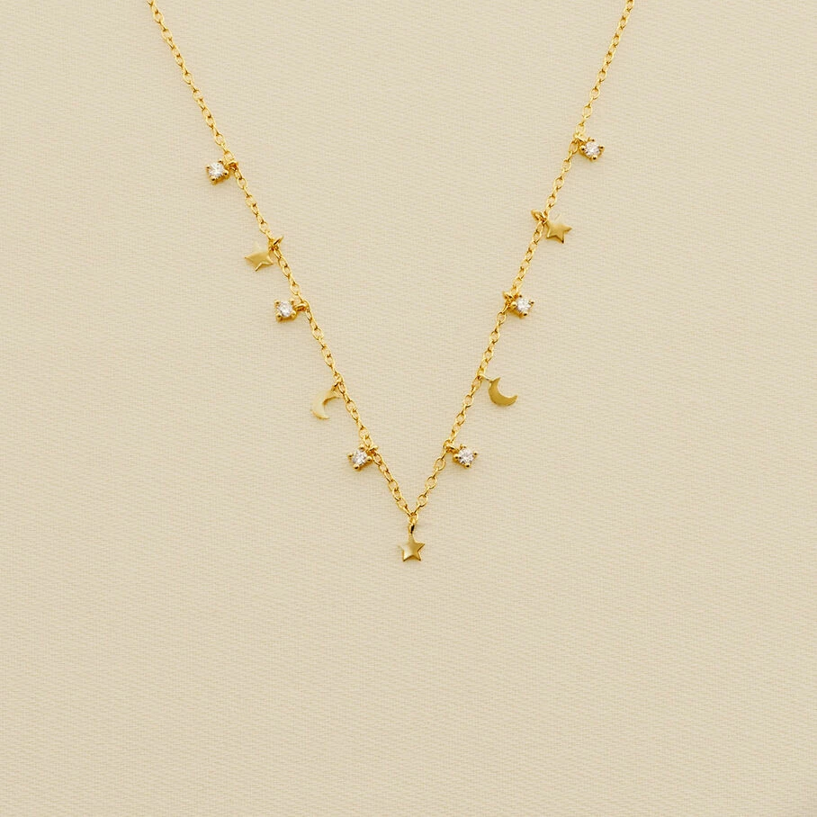 AGATHA FR Collier Ras Du Cou LUNITAS - Cristal / Doré 3 AGATHA FR Collier Ras Du Cou LUNITAS - Cristal / Doré