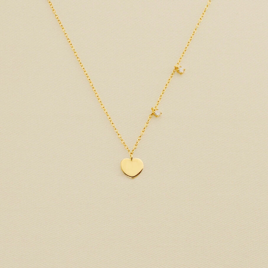 AGATHA FR Collier Ras Du Cou CORAZON - Cristal / Doré 3 AGATHA FR Collier Ras Du Cou CORAZON - Cristal / Doré