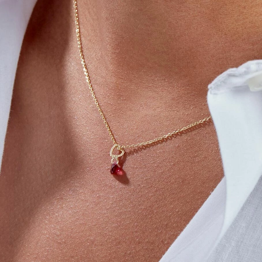 AGATHA FR Collier Ras Du Cou BEGUIN - Rouge / Doré 4 AGATHA FR Collier Ras Du Cou BEGUIN - Rouge / Doré – Image 2